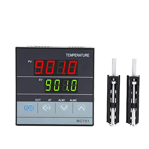 MC701 Digitaler PID Temperaturregler PT100-Sensor K Typ Universaleingang Relais/SSR-Ausgang 85 V-265 V -199°C~1300°C,Thermostat MC701 Digitaler PID Temperaturregler PT100-Sensor K Typ Universaleingang Relais/SSR-Ausgang 85 V-265 V -199°C~1300°C,Thermostat von YWBL-WH