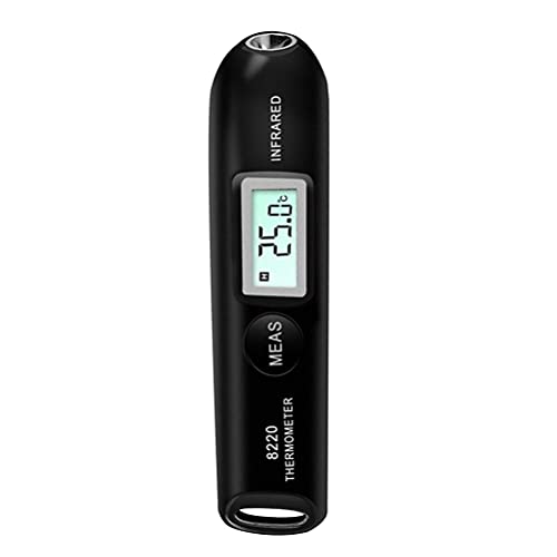 Mini Berührungsloses Digitales Infrarot-Thermometer, Taschentemperaturstift, Tragbarer Temperaturtester mit LCD-Display für Zuhause, Arbeit und Reisen (Black) von YWBL-WH