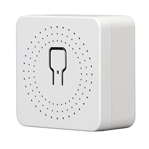 Mini-Relais-WLAN-Schalter, WiFi-Schalter, Tragbar, 16 A, Intelligenter Netzschalter, APP-Sprachsteuerung, Miniatur-Fernbedienungsschalter für -App, Steckdosenschalter von YWBL-WH