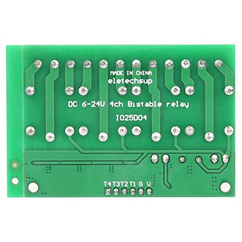 Module Relais 4 Kanäle Flip-Flop Low Pulse Trigger Selbstsperrendes Relaismodul für Smart-Home-Anwendungen 6-24VDC Module Relais 4 Kanäle Flip-Flop Low Pulse Trigger Selbstsperrendes Relaismodul für Smart-Home-Anwendungen 6-24VDC von YWBL-WH