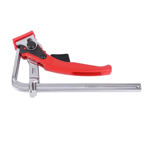 Ratschen-Tischklemme, Holzbearbeitungsklemme, Ganzstahl-Ratschen-Tischklemme Schnellschraube Führungsschienenklemme 540 Lb Klemmkraft Aluminium, Stangenklemmen von YWBL-WH