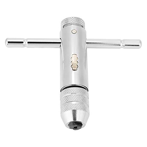 Ratschen-Windeisen, verstellbarer T-Griffschlüssel M3-M8 für Gewindebohrer und Schneideisen-Set von YWBL-WH