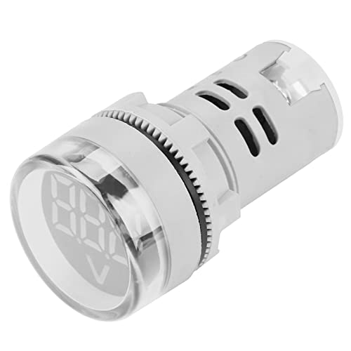 Runde LED Signalleuchte Voltmeter Anzeige für digitale Wechselstromanzeige(weiß) von YWBL-WH