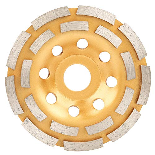 Diamant Schleifteller 115mm x 20mm Schleiftöpfe Turbo Diamant Schleifscheibe doppelreihig für Beton Granit Marmor Naturstein Estrich,Diamanten von YWBL-WH