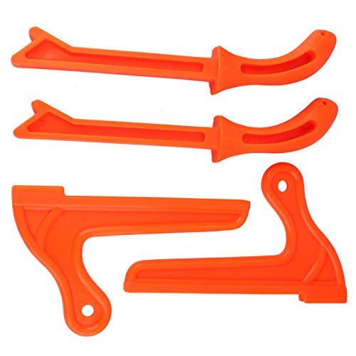 Sicherheits-Push-Stick-Set Handschutz für Tischkreissägen Bandsägen Tischlerwerkzeuge, 4er-Pack(Leuchtendes Orange) von YWBL-WH