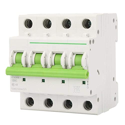 4P AC Sicherungsautomat 25A Leitungsschutzschalter C-Typ Luftschalter 380V/415V 6KA, Kurzschluss-, Überlast- und Überspannungsschutz von YWBL-WH