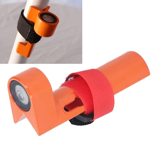 Verstellbare Stabwaage aus Aluminium für 2,5 Bis 3,2 Cm Große Stäbe, Oben Verstellbare Libelle, Multifunktionales Wasserwaage, Blasen-Nivellierwerkzeug von YWBL-WH
