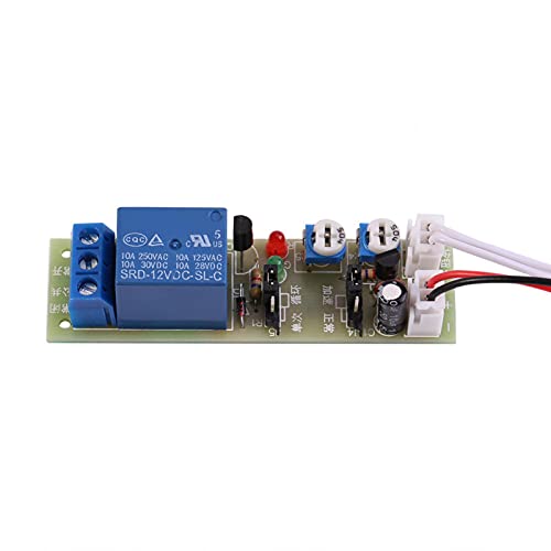Verzögerungsrelais DC 12V Einstellbare LED-Anzeige Timer-Relaismodul 0-15 min Automation Schaltmoduls für Zeitrelais von YWBL-WH