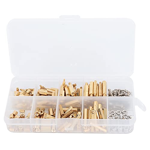 240pcs M2 M3 Messing Sechskant Abstandshalter Säule Schraube Mutter Sortimentssatz, Zucht von YWBL-WH