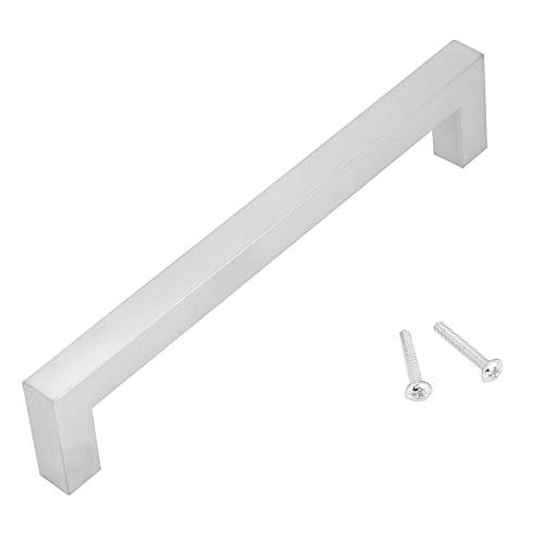 YWBL-WH 304 Edelstahl Kabinett Griff Square Corner Schubladengriff Möbel Tür Zubehör(160mm) von YWBL-WH