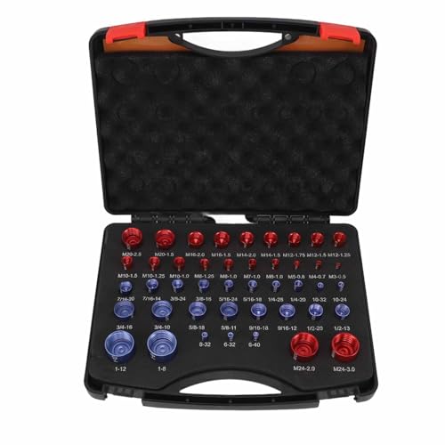 YWBL-WH 44pcs -Nuss- und Bolzengewinde -Überprüfung Rot und Blau Box Set Schraubengewindeschraubenschraubenkopf -Köpfe Messung Messmessgeräte Inspector Identifikator Gauge Tool YWBL-WH 44pcs -Nuss- und Bolzengewinde -Überprüfung Rot und Blau Box Set Schraubengewindeschraubenschraubenkopf -Köpfe Messung Messmessgeräte Inspector Identifikator Gauge Tool von YWBL-WH