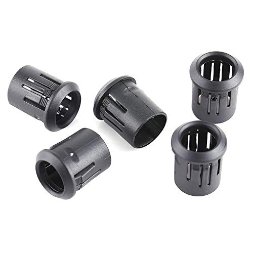 YWBL-WH 50pcs Diodenhalter 10mm LED Lampenfassung Diodenhalter Leuchtdioden Halter Klipp - Schwarz, Nylon, Edison Screw, Clip-on von YWBL-WH
