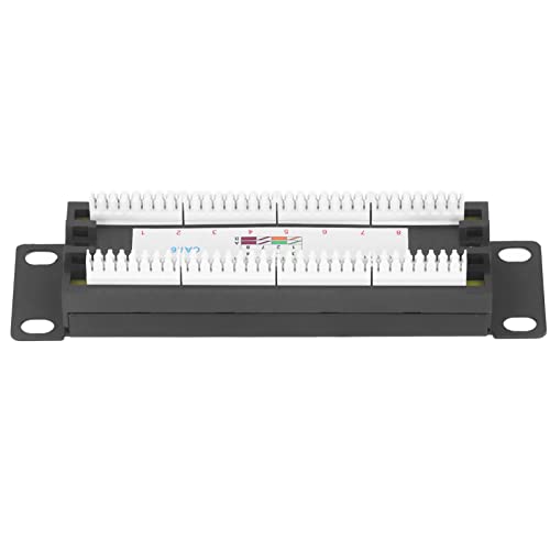 YWBL-WH 8 Ports Wall Mount Network Patch Panel für UTP Cat6 -Kabel - Einfache Installation, Stabile Leistung Ideal für Netzwerkschränke oder Treppenhäuser ABS Material YWBL-WH 8 Ports Wall Mount Network Patch Panel für UTP Cat6 -Kabel - Einfache Installation, Stabile Leistung Ideal für Netzwerkschränke oder Treppenhäuser ABS Material von YWBL-WH