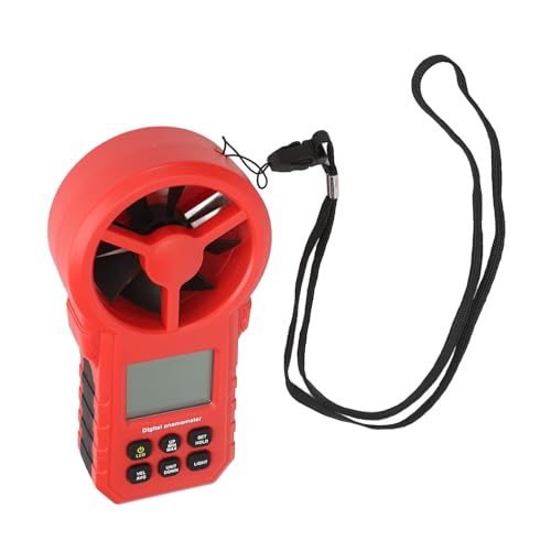 YWBL-WH Digital Windgeschwindigkeitsmesser Präzisionsbearbeitete Multifunktionales Anemometer -Thermometer für Wetterliebhaber ABS -Material von YWBL-WH