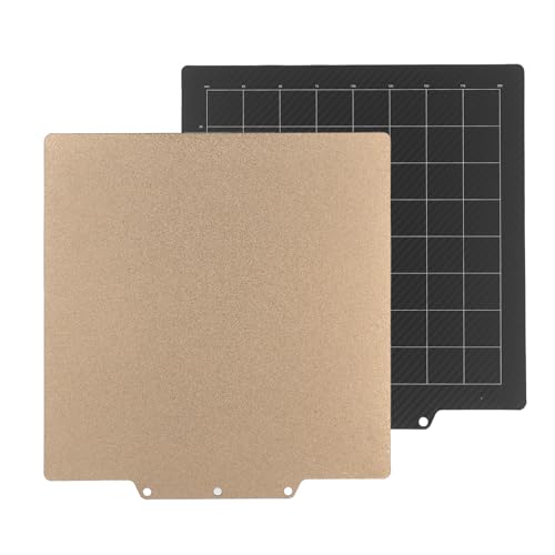 YWBL-WH Doppelseitiges Strukturiertes PEI-Blatt 235x235mm, 3D-Druckerbett mit Flexibler Build-Platte für Ad 5m Pro, Starke Haftung und Einfache Drucke Veröffentlichen von YWBL-WH