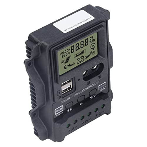 YWBL-WH Dual USB Solar Lader Controller ABS LCD Display PWM -Ladecontroller für -Ladevorgänge (20A) von YWBL-WH
