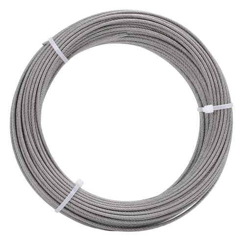 YWBL-WH Edelstahl-Drahtseil-Spann Schnur-Spanner-Kit 100ft Kabellänge 2mm, Kabel für Pergola, Weinrebe, Pflanzen Training, mit Einer Breiten Palette von Zubehör YWBL-WH Edelstahl-Drahtseil-Spann Schnur-Spanner-Kit 100ft Kabellänge 2mm, Kabel für Pergola, Weinrebe, Pflanzen Training, mit Einer Breiten Palette von Zubehör von YWBL-WH