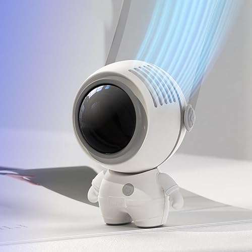 YWBL-WH Fan von Tragbarem Nacken des Exklusiven Astronaut -Designs (WHITE) von YWBL-WH