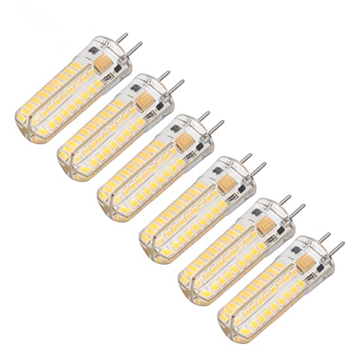 YWBL-WH GY6.35 LED-Glühbirne, 6 Stück GY6.35 LED-Glühbirnen 72 LEDs Maisglühbirnen 7W AC DC12V 700lm für Pendelleuchten Deckenleuchten(#1), LED-Leuchtmittel (Warmes Licht) von YWBL-WH