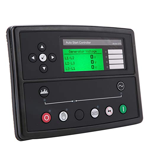 YWBL-WH Generator-Controller-Modul DSE7210 mit Zurückbeleuchteter Text-LCD-Anzeige, Leistungsüberwachung und Kann für Einen Effizienten Generatorbetrieb Kunststoff/32,7oz Erfasst Werden von YWBL-WH
