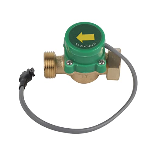 YWBL-WH HT-120 AC220V 1A G3/4 "-3/4" Gewinde-Fließsensorpumpenschalter, Niedriger Wasserdruckstart für Haushaltsdrucken Druckwasserdruck von YWBL-WH