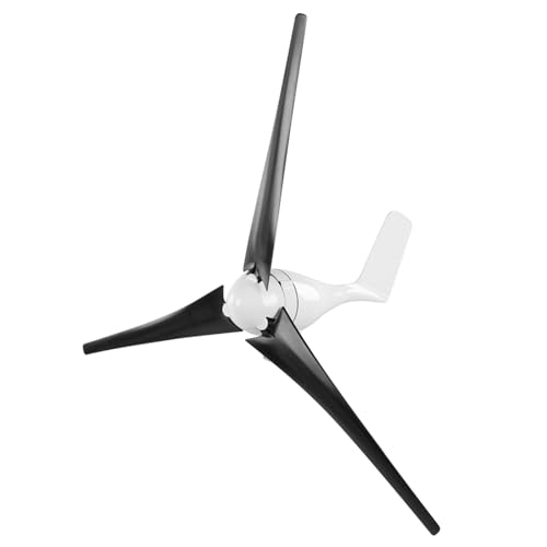 YWBL-WH Kleiner Windgenerator, 1200 -W -Windgenerator Kit mit 3 Klingen, AC Permanent Magnet Synchronous Electricitygenerator für Boote, Terrassen, Hütten oder Mobilhäuser Ladung (12V) von YWBL-WH