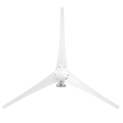 YWBL-WH Kleiner Windgenerator, 1200 -W -Windgenerator Kit mit 3 Klingen, AC Permanent Magnet Synchronous Electricitygenerator für Boote, Terrassen, Hütten oder Mobilhäuser Ladung (12V) von YWBL-WH