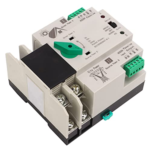 YWBL-WH Miniatur- und Praktische Dual -Power Automatikübertragungsschalter für PZ30 Verteilungsbox, AC220V (63A) von YWBL-WH
