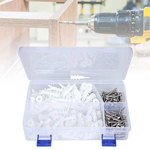 YWBL-WH Nylonschraube 240pcs Expansion Anchors Sortiment Kit mit Nylon -Edelstahlschrauben, Trockenbauanker für Feste Vorhänge, Kalligraphie, Lampen, Kabel, Partitionen, Fernseher -Sets YWBL-WH Nylonschraube 240pcs Expansion Anchors Sortiment Kit mit Nylon -Edelstahlschrauben, Trockenbauanker für Feste Vorhänge, Kalligraphie, Lampen, Kabel, Partitionen, Fernseher -Sets von YWBL-WH