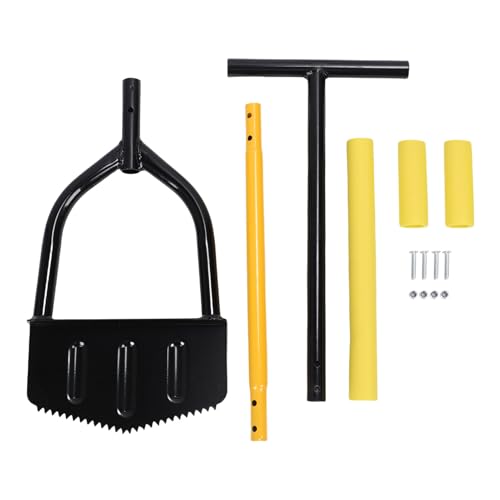 YWBL-WH Rasen Edger Edelstahl Ergonomisches Design Multifunktional Halbmond Sägezahn Edger 38 Zoll von YWBL-WH
