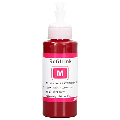 YWBL-WH Sublimationstinte Refill Wärmeübertragung 100 Ml Digitale Tintenstrahldrucker Wärmepresse Transferdruckzubehör für R330 230 T60 T50(M) von YWBL-WH