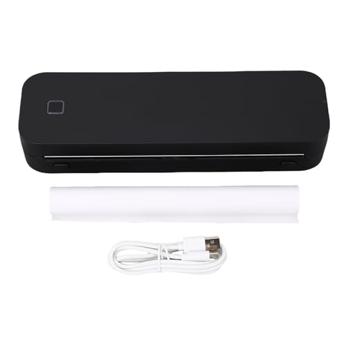 YWBL-WH Thermischer Drucker 200DPI -Unterstützung 8,5 X 11 Zoll US -Buchstaben A4 A5 Größe Wireless Tintenlose Drucker für Heimreise, Kompakter Tragbarer Drucker mit 2600 MAh Akku von YWBL-WH