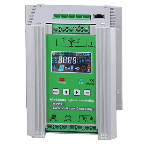 YWBL-WH Wind Solar Hybrid Ladung Controller 1000W Hoher Effizienz für Feldüberwachung, Aluminiumlegiermaterial (DC12V/24 V/48 V) von YWBL-WH