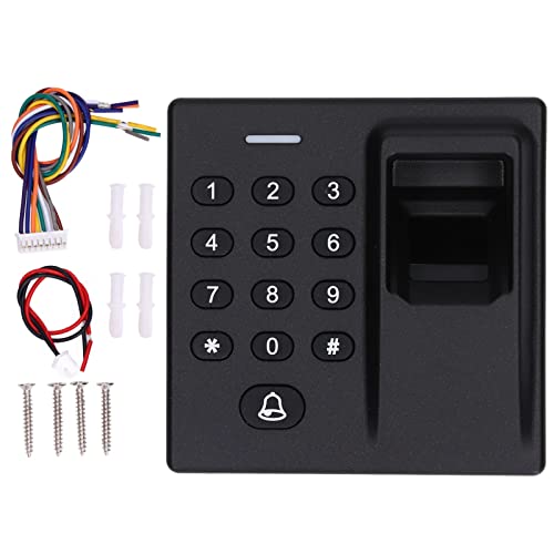 Zugangskontrolle Türschloss, Elektronisches Smart-Türschloss mit Fingerabdruck und Tastatur, Keyless Einlass, ABS-Material, USB-Funktion, Sicherheitsschloss für Haustür und Büro von YWBL-WH