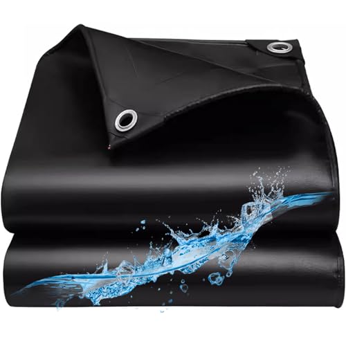 YWBXSHKD Abdeckplane Mit öSen PVC LKW Plane 5x8m, Abdeckplane Gewebeplane, Plane VerstäRkte öSen Dicke Pe Plane wasserdichte Plane Abdeckplane FüR Camping Im Freien Gartenplane von YWBXSHKD