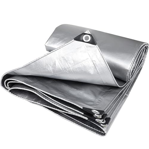 YWBXSHKD Plane Wasserdicht Schutzplane Mit öSen 2x2.5m, Plane Schwerlast VerstäRkte Dicke Plane wasserdichte Abdeckplane Mit öSen Bodenplane Plane Zelt FüR Outdoor Camping von YWBXSHKD