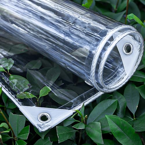 YWBXSHKD Plane wasserdichte Transparente 1.2x1.5m, PVC-Material Abdeckplane Mit öSen, PVC Glas Klare wasserdichte Tarps Mit öSen FüR Pavillon GartenmöBel Terrassen Balkon YWBXSHKD Plane wasserdichte Transparente 1.2x1.5m, PVC-Material Abdeckplane Mit öSen, PVC Glas Klare wasserdichte Tarps Mit öSen FüR Pavillon GartenmöBel Terrassen Balkon von YWBXSHKD