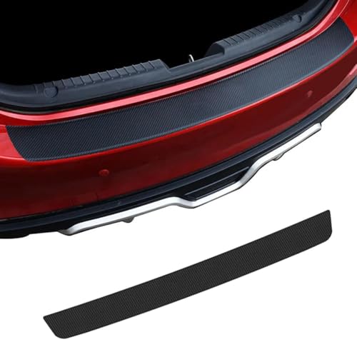 YWDRE Auto Ladekantenschutz Stoßstangenschutz für Mini Roadster Cooper/Cooper S/John Cooper Works (JCW) 2012-2015, Kohlefaser Heckstoßstangen-Protektor Auto-Kofferraum-Aufkleber,90cm*7.5cm von YWDRE