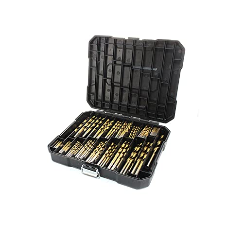 230 Pcs Drill Bit Set,Titanium Twist Drill Bit Set - 135°Tip High Speed Steel Drill Bit Kit Titanium Coated Bits Size for Wood, Metal, Plastic with Storage Case 230 Pcs Drill Bit Set,Titanium Twist Drill Bit Set - 135°Tip High Speed Steel Drill Bit Kit Titanium Coated Bits Size for Wood, Metal, Plastic with Storage Case von YWHWXB