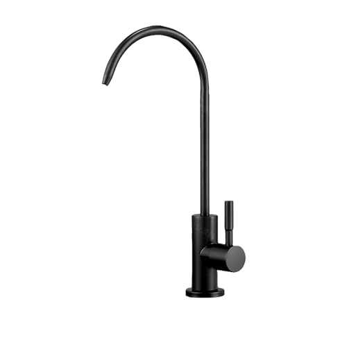 YWJFSA Einhebel Edelstahl Wasserfilter Wasserhahn Wasserhahn Spüle für Umkehrosmose oder Wasserfiltersystem,Schwarz von YWJFSA