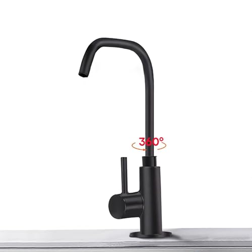 YWJFSA Trinkwasserhahn Einhebel Schwenkbar Wasserhahn Küche für Umkehrosmose oder Wasserfiltersystem,Schwarz YWJFSA Trinkwasserhahn Einhebel Schwenkbar Wasserhahn Küche für Umkehrosmose oder Wasserfiltersystem,Schwarz von YWJFSA