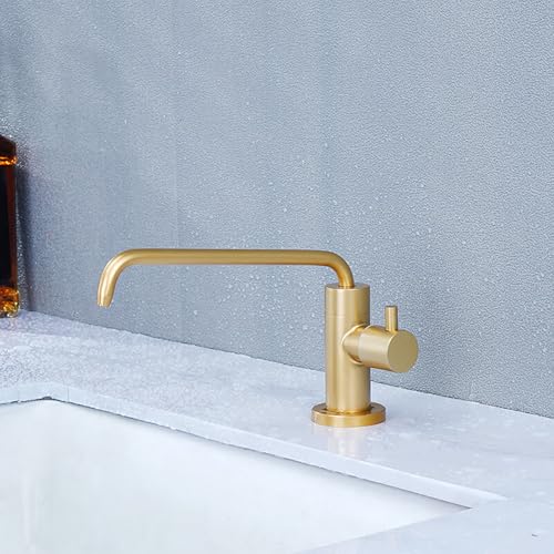 YWJFSA Trinkwasserhahn Einhebel Vorfenster Küchenarmaturen für Umkehrosmose oder Wasserfiltersystem oder Wasserfiltersystem,Gold YWJFSA Trinkwasserhahn Einhebel Vorfenster Küchenarmaturen für Umkehrosmose oder Wasserfiltersystem oder Wasserfiltersystem,Gold von YWJFSA