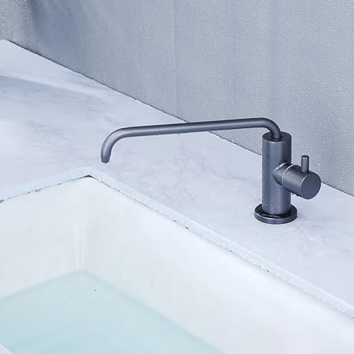 YWJFSA Trinkwasserhahn Einhebel Vorfenster Küchenarmaturen für Umkehrosmose oder Wasserfiltersystem oder Wasserfiltersystem,Gungrau von YWJFSA