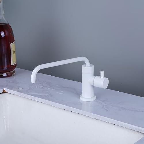 YWJFSA Trinkwasserhahn Einhebel Vorfenster Küchenarmaturen für Umkehrosmose oder Wasserfiltersystem oder Wasserfiltersystem,Weiß von YWJFSA