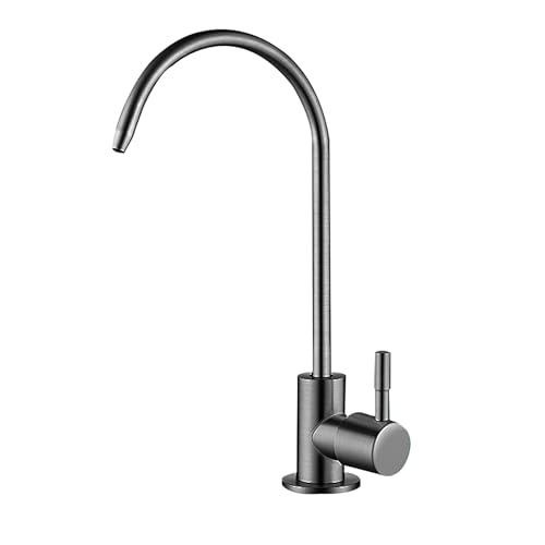YWJFSA Trinkwasserhahn Wasserhahn Küche Edelstahlfür Umkehrosmose oder Wasserfiltersystem Gebürstet,Gungrau YWJFSA Trinkwasserhahn Wasserhahn Küche Edelstahlfür Umkehrosmose oder Wasserfiltersystem Gebürstet,Gungrau von YWJFSA