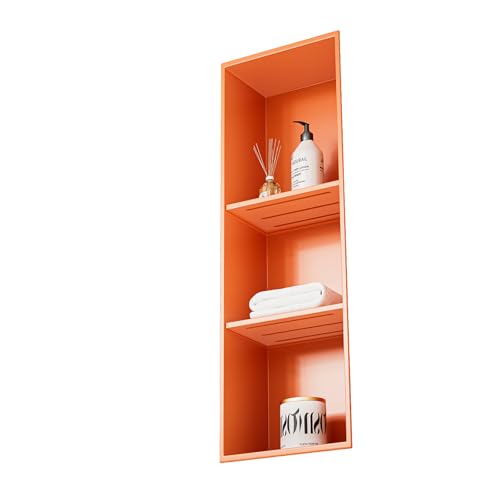 YWJFSA Wandnische Bad Dreischichtig Edelstahl Unterputz Wandnische Dusche für Aufbewahrung Toilettenartikeln,Orange Farbe YWJFSA Wandnische Bad Dreischichtig Edelstahl Unterputz Wandnische Dusche für Aufbewahrung Toilettenartikeln,Orange Farbe von YWJFSA
