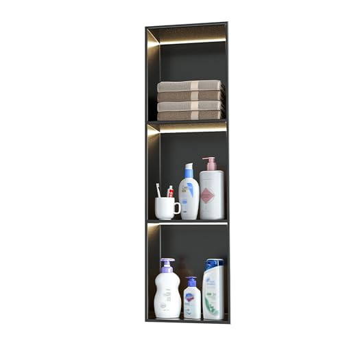YWJFSA Wandnische Dusche wasserdichte Edelstahl Wandnische Dusche für Aufbewahrung Toilettenartikeln für Aufbewahrung Toilettenartikeln von YWJFSA
