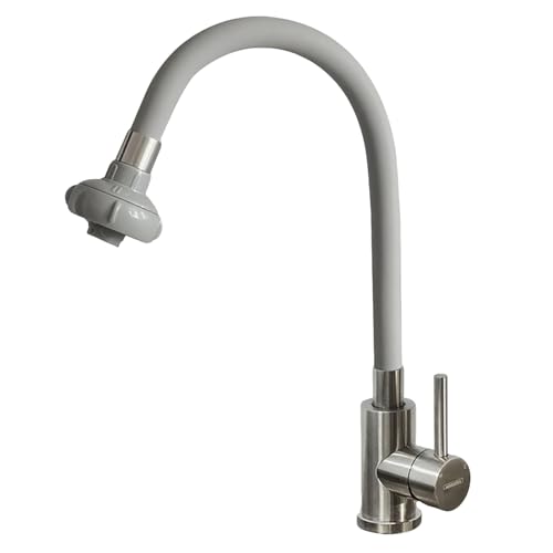 YWJFSA Wasserhahn Kaltwasser Edelstahl Hohe Bogen 360° Schwenkbar Wasserhahn Küche Flexibel Küchenspüle Für Restaurants Und Outdoor YWJFSA Wasserhahn Kaltwasser Edelstahl Hohe Bogen 360° Schwenkbar Wasserhahn Küche Flexibel Küchenspüle Für Restaurants Und Outdoor von YWJFSA