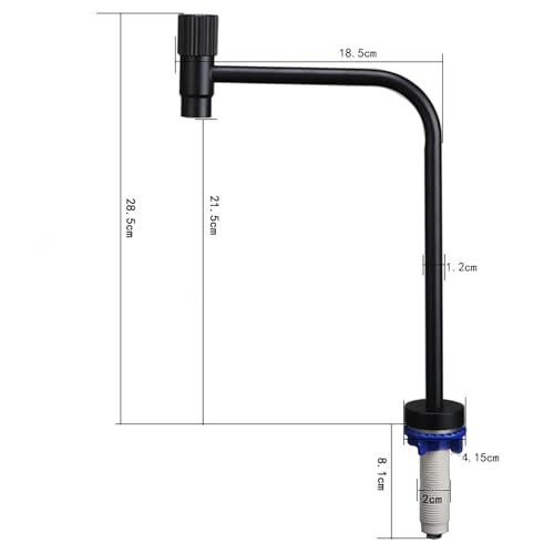 YWJFSA Wasserhahn Küche Edelstahl 360° Schwenkbar für Umkehrosmose oder Wasserfiltersystem,Schwarz YWJFSA Wasserhahn Küche Edelstahl 360° Schwenkbar für Umkehrosmose oder Wasserfiltersystem,Schwarz von YWJFSA