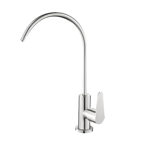 YWJFSA Wasserhahn Küche Edelstahl Einhebel Wasserfilter Wasserhahn 360° Schwenkbar,Gebürstet von YWJFSA